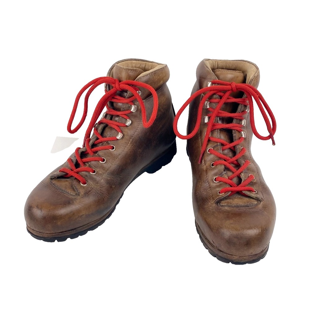 Asolo Sport Leather Hiking Boots Women 9 Men 7.5 Ankle Shoes Vibram Waterproof